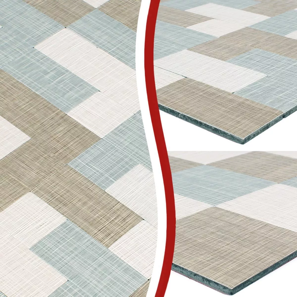 Mozaik Pločice Imitacija Tekstila Metal Samoljepljiv Taxco