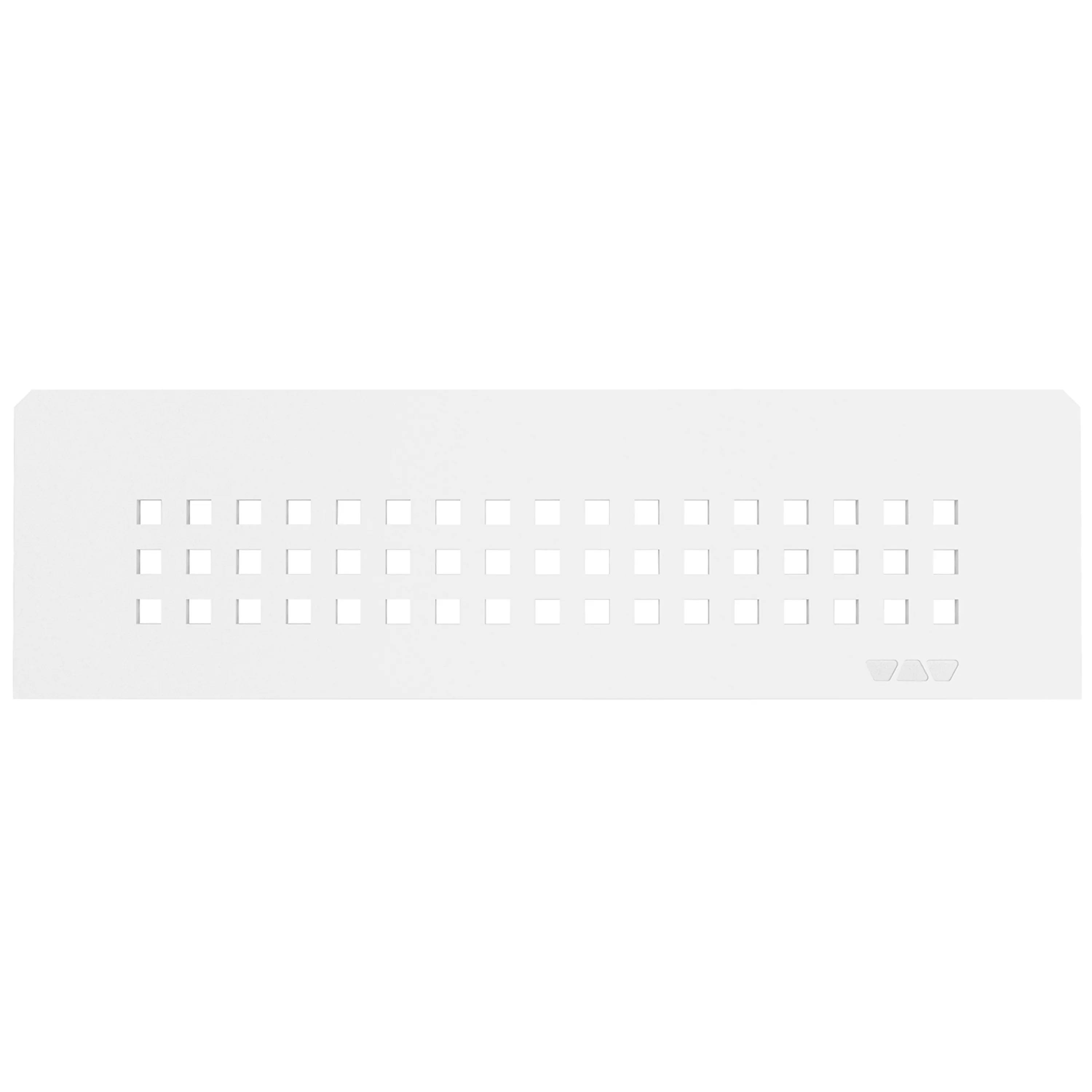 Zidna polica Schlüter pravokutna 30x8,7 cm kvadratna bijela