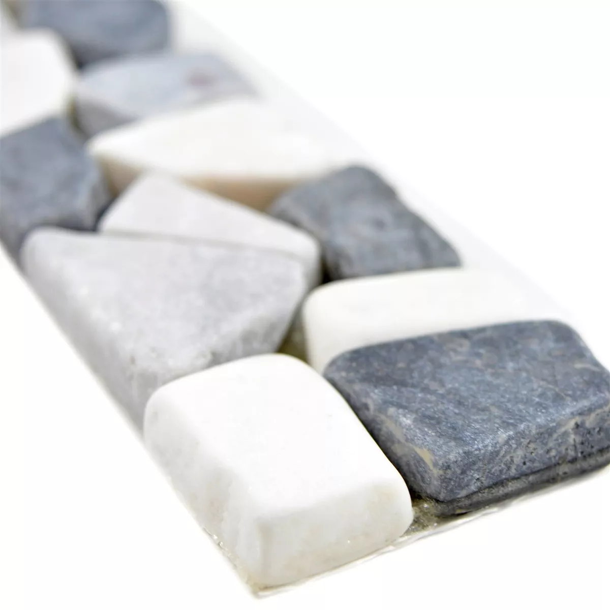 Prirodni Kamen Bordure Za Pločice Riesco Crna Siva Bijela