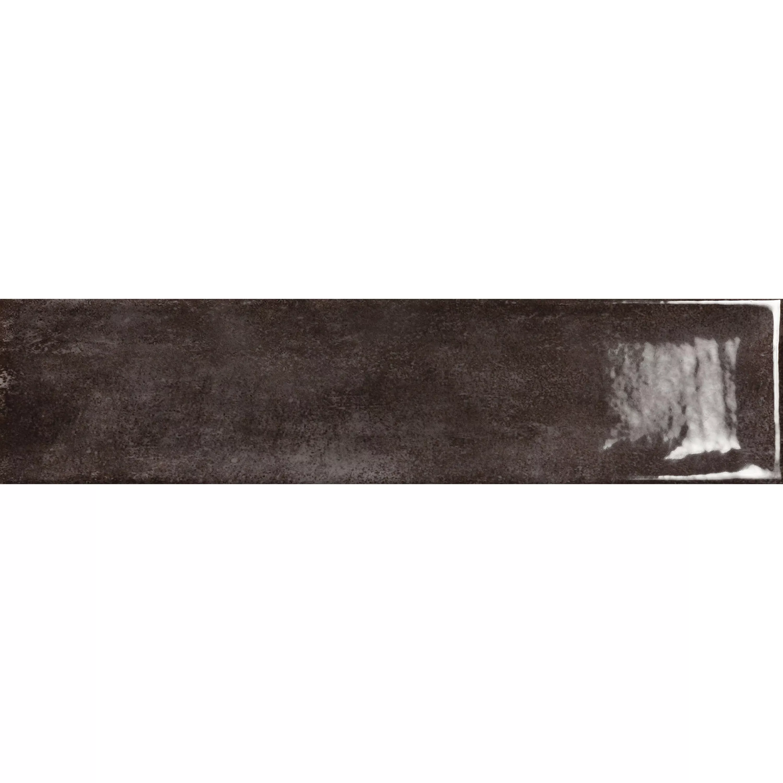 Uzorak Zidne Pločice Pascal Sjajne Unutra Faceta Crna 7,5x30cm