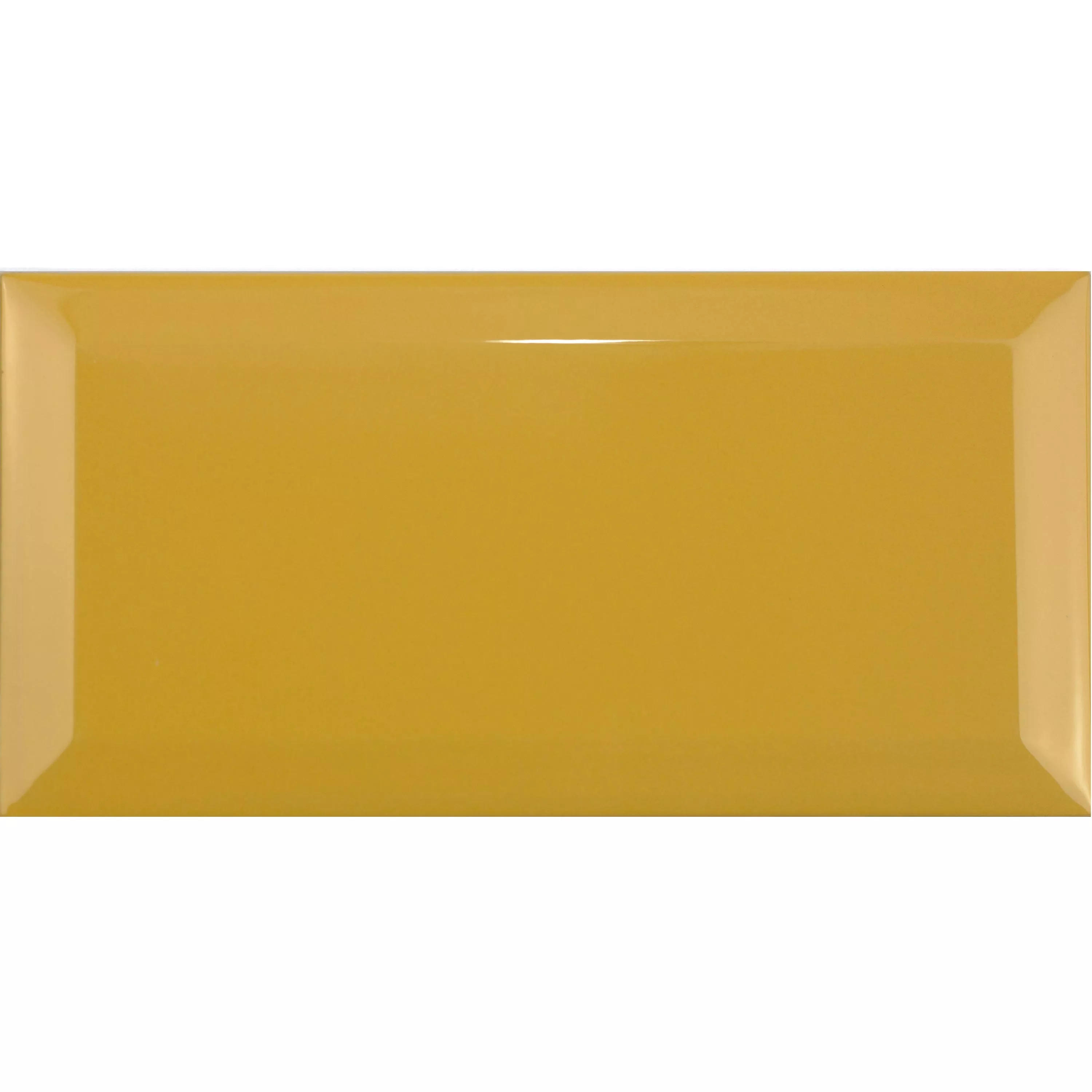 Metro Zidne Pločice Brussel Faceta 10x20x0,7cm Amarillo Yema Metro Zidne Pločice Brussel Faceta 10x20x0,7cm Amarillo Yema