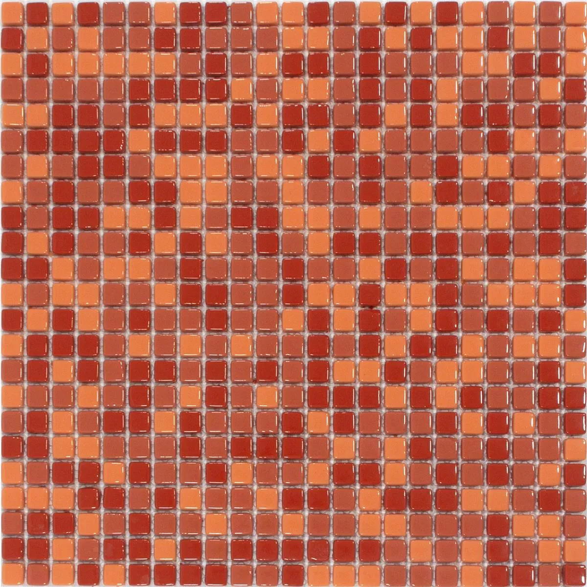 Stakleni Mozaik Pločice Delight Crvena-Narančasta Mix