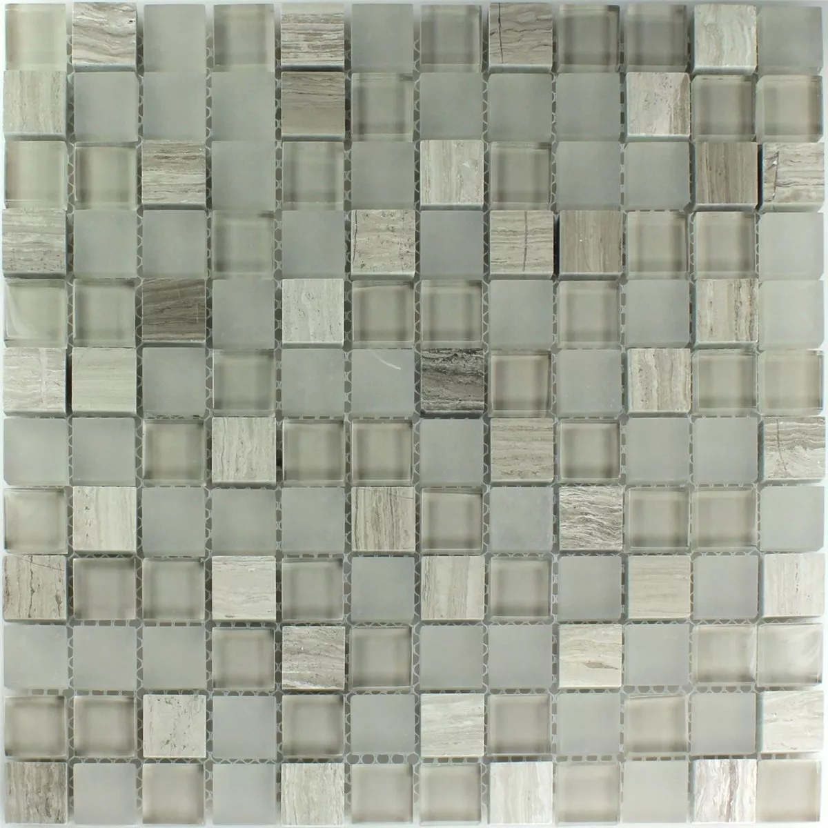 Mozaik Pločice Staklo Mramor Burlywood 23x23x8mm