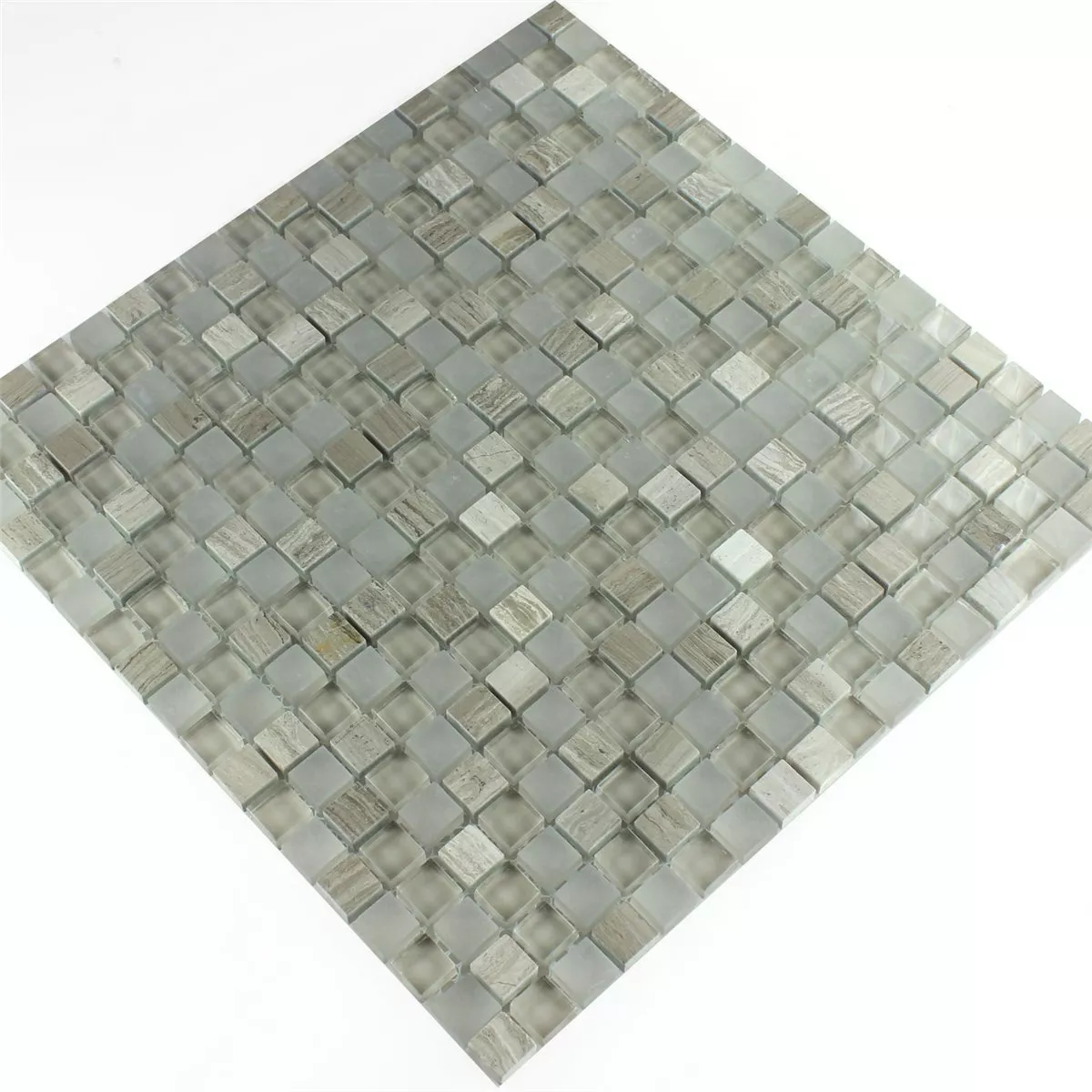Mozaik Pločice Staklo Mramor Burlywood 15x15x8mm