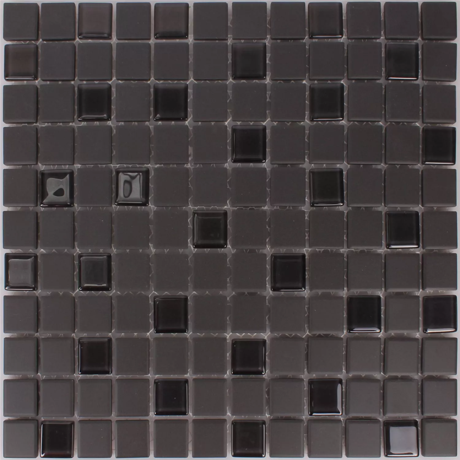 Mozaik Pločice Neglaziran Garden Crna Kvadrat