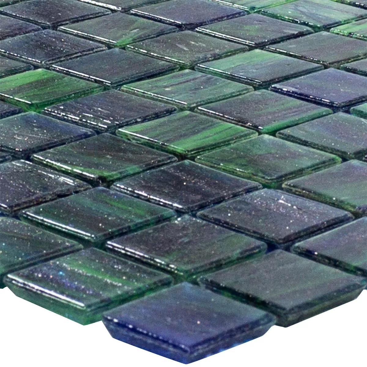 Stakleni Mozaik Pločice Catalina Plava Zelena Mix