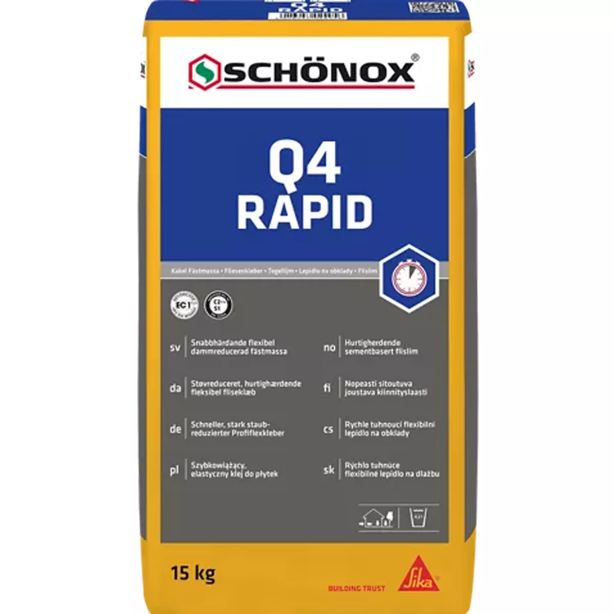 Ljepilo za pločice Schönox Q4 RAPID 15 kg