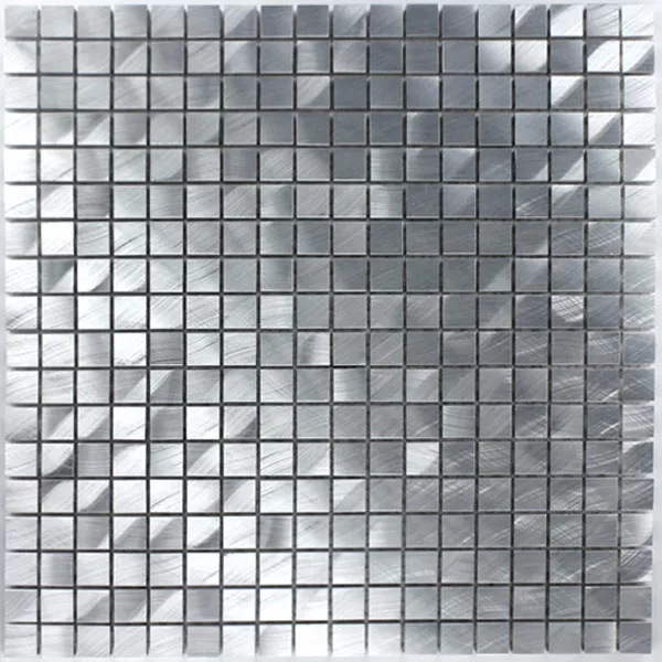 Mozaik Pločice Aluminij Mono Srebrna 15x15x8mm