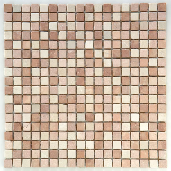 Mozaik Pločice Mramor Rosso Mix 15x15x8mm