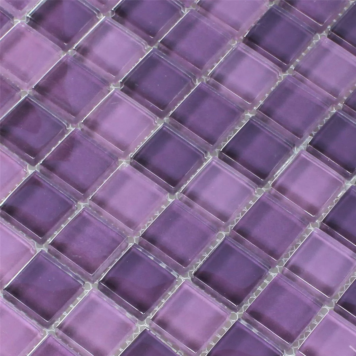 Mozaik Pločice Staklo Kristal Lila Mix