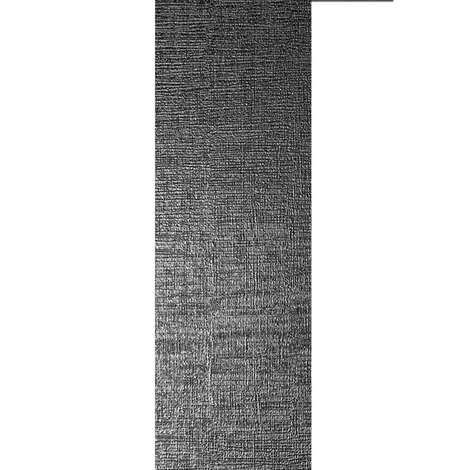 Zidne Pločice Vulcano Metal Dekoracija Crna Mat 30x120cm
