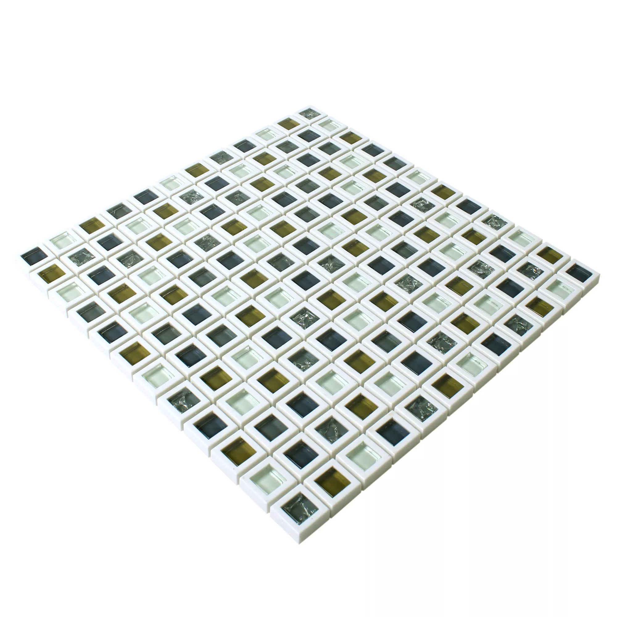 Staklo Plastika Mozaik Anatolia Zelena Bijela