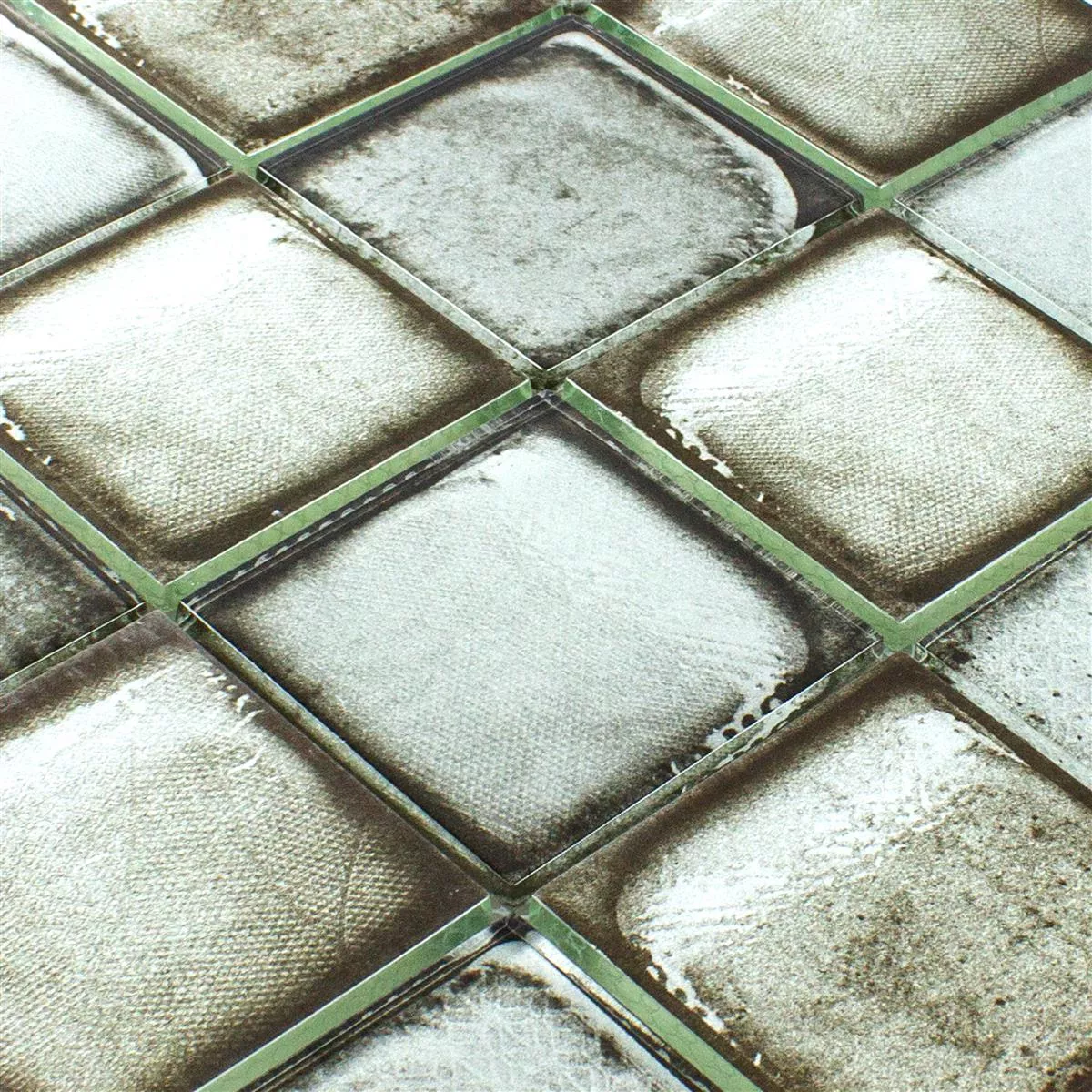 Stakleni Mozaik Pločice Imitacija Cementa Granada Siva
