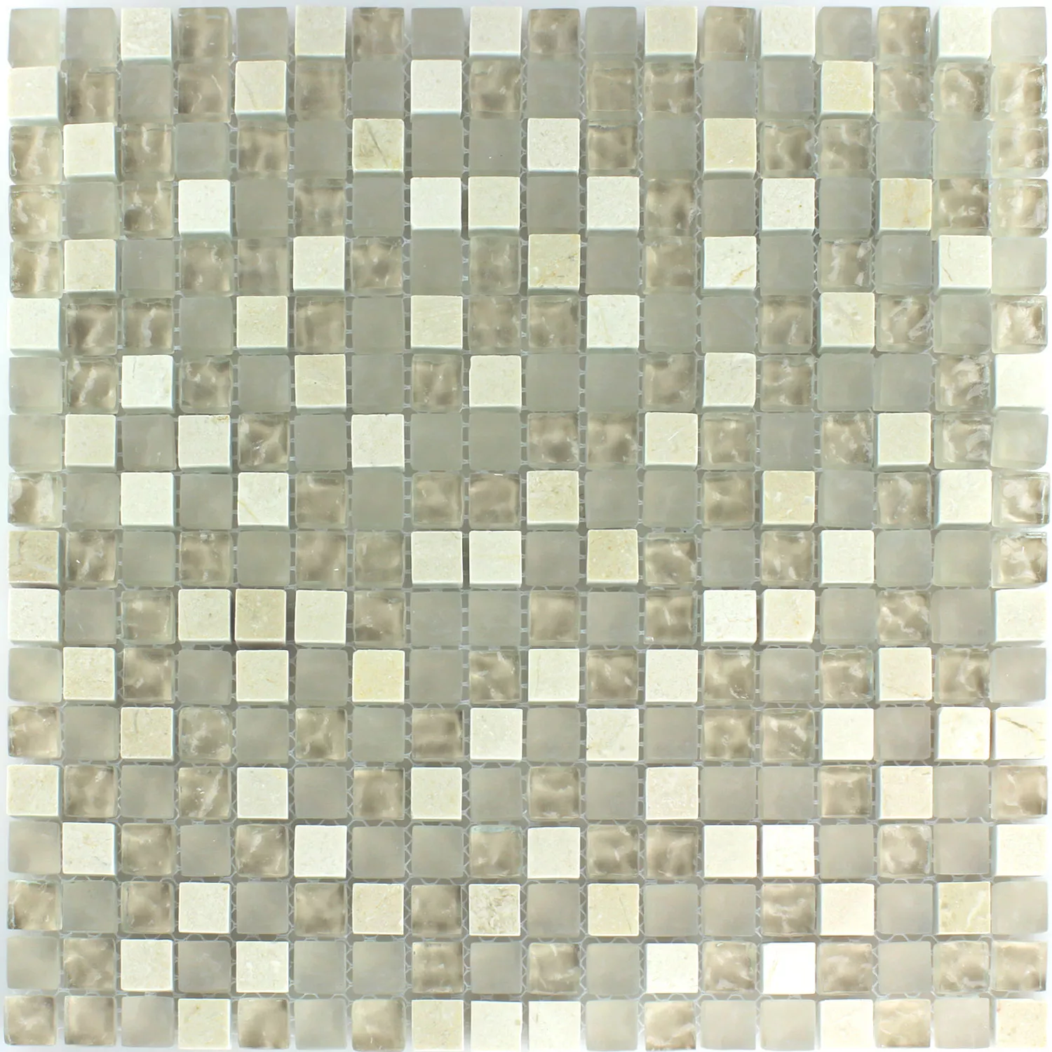 Mozaik Pločice Staklo Mramor Barbuda Krem