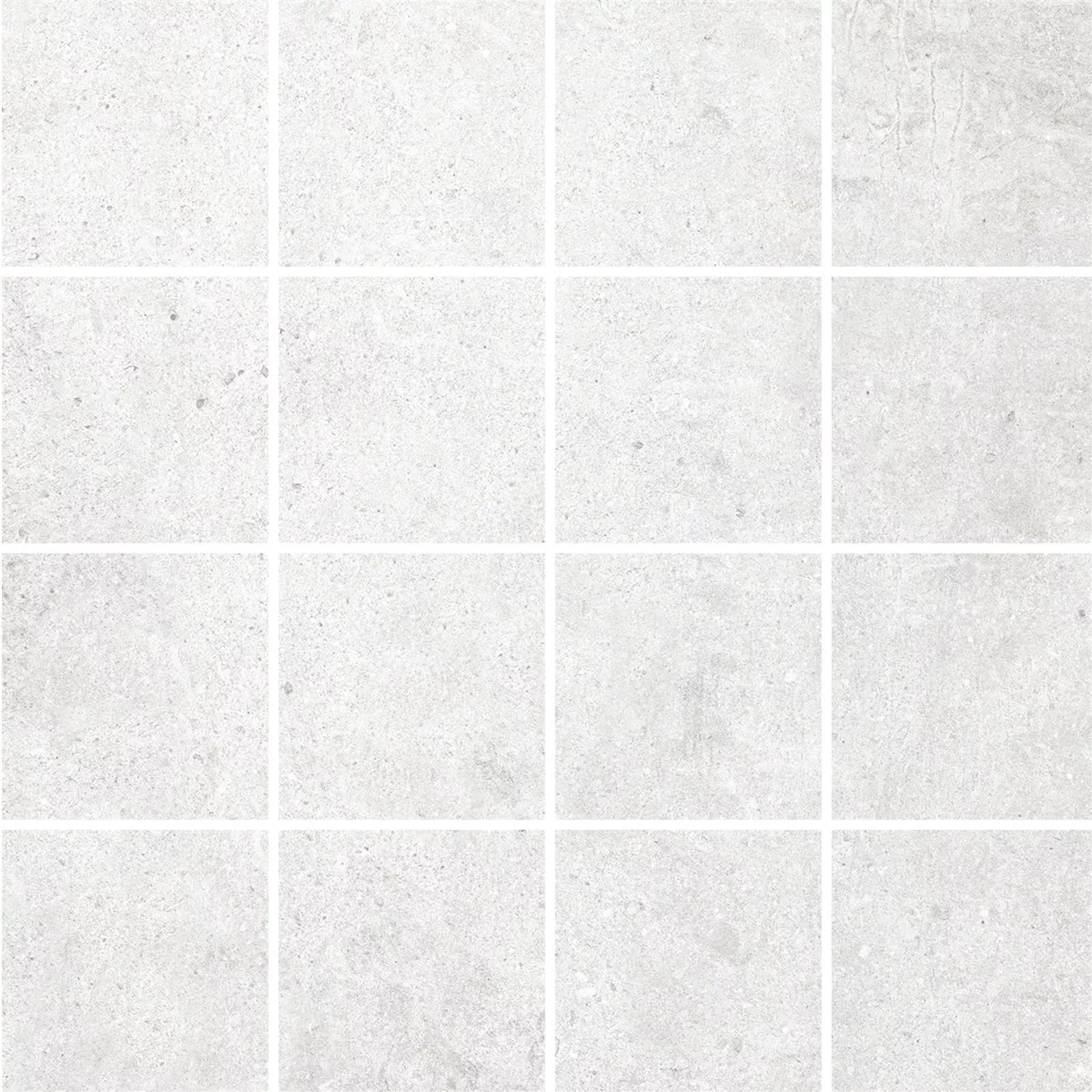 Mozaik Pločice Freeland Imitacija Kamen R10/B Bijela Kvadrat