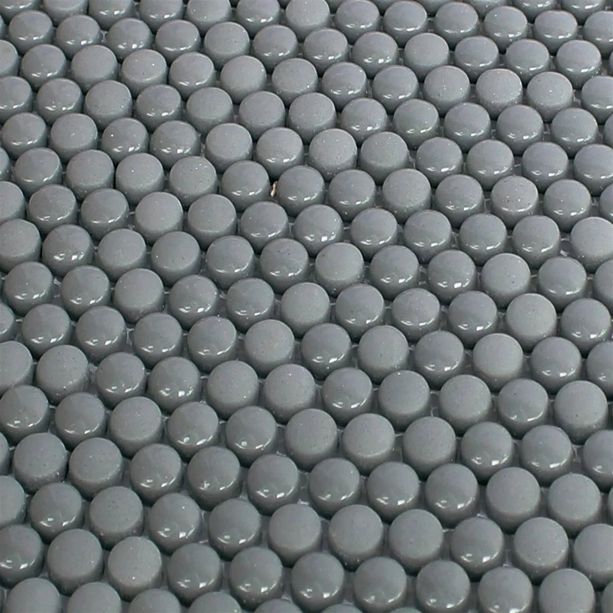 Stakleni Mozaik Pločice Bonbon Zaobljen Eco Siva