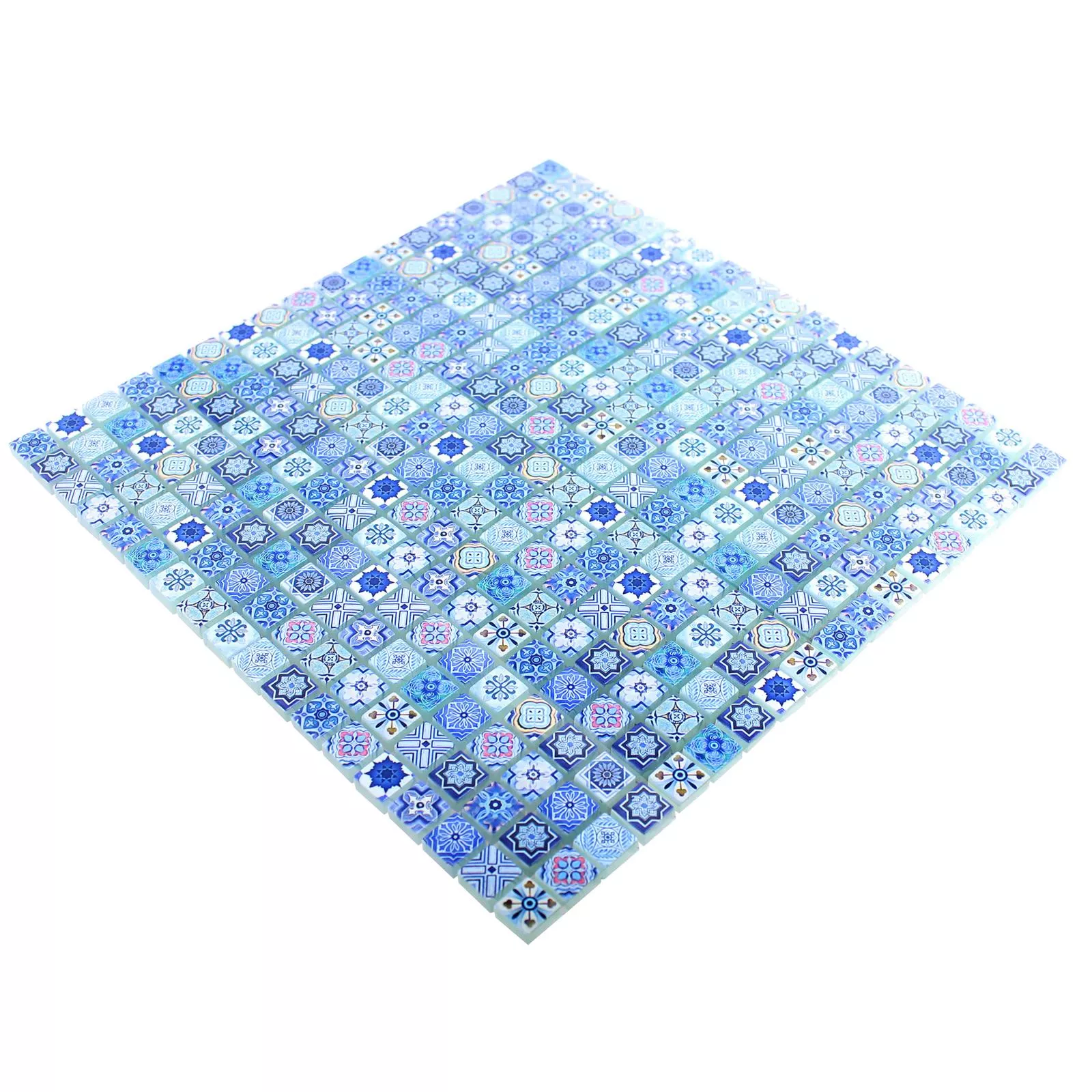 Uzorak Stakleni Mozaik Pločice Marrakech Plava