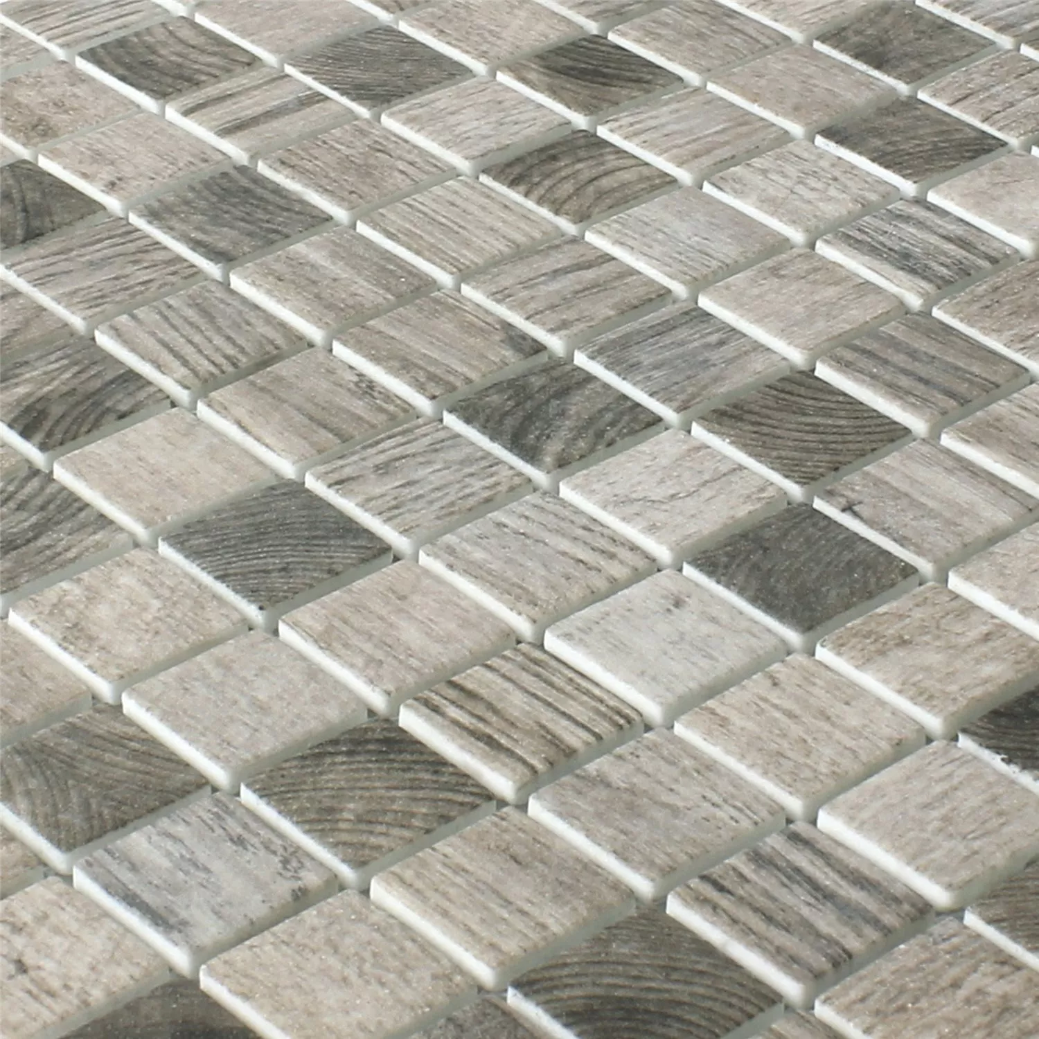 Uzorak Mozaik Pločice Staklo Valetta Struktura Drveta Svjetlosiva