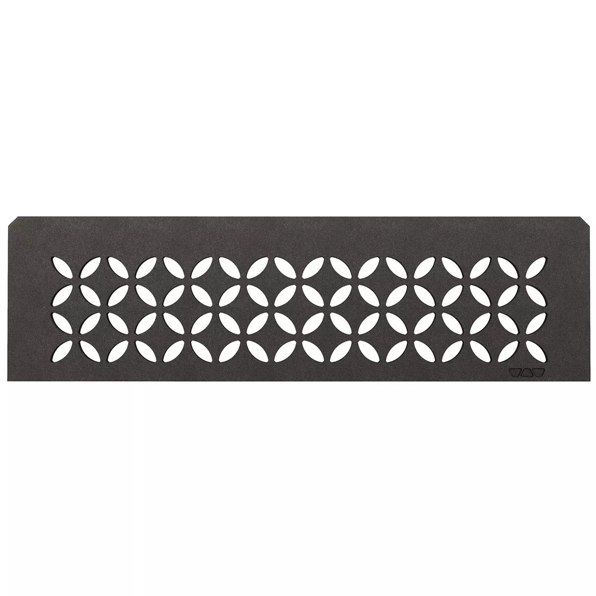 Zidna polica Schlüter pravokutna 30x8,7 cm cvjetna antracit boja