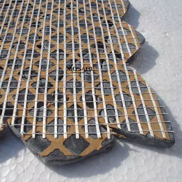Mozaik Pločice Lomljeni Mramor Crna Marquina
