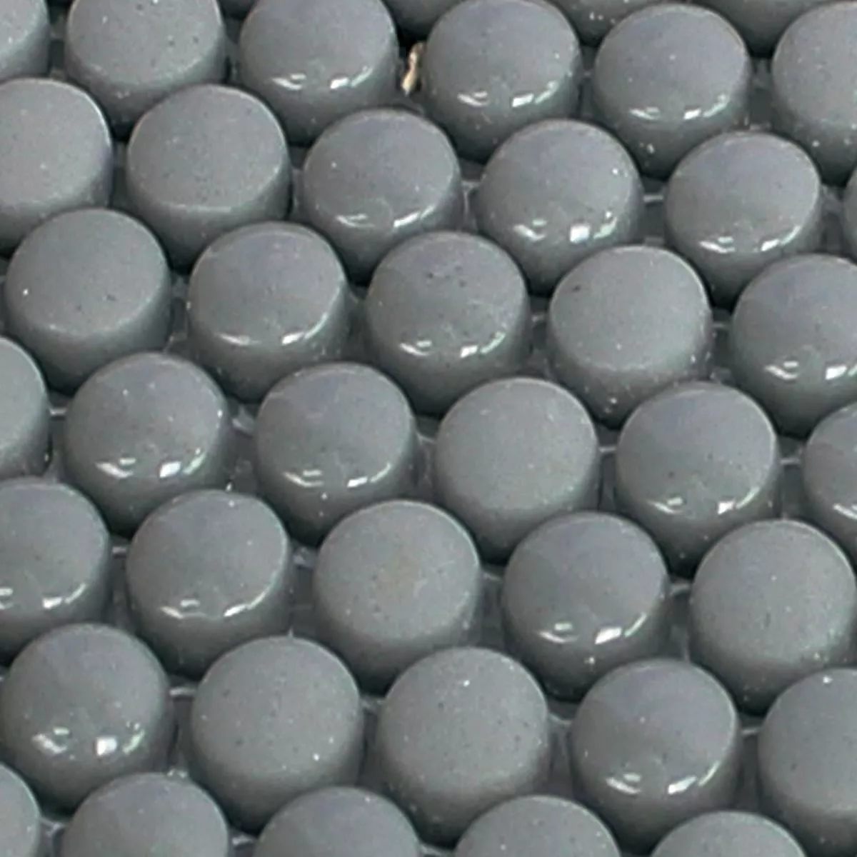 Uzorak Stakleni Mozaik Pločice Bonbon Zaobljen Eco Siva