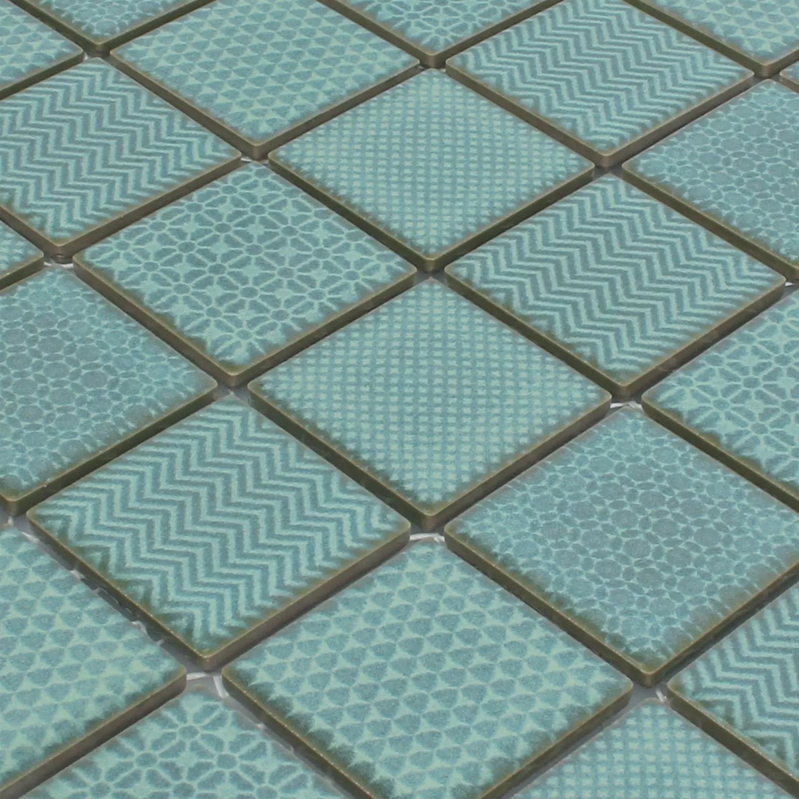 Uzorak Mozaik Pločice Keramika Sapporo Zelena