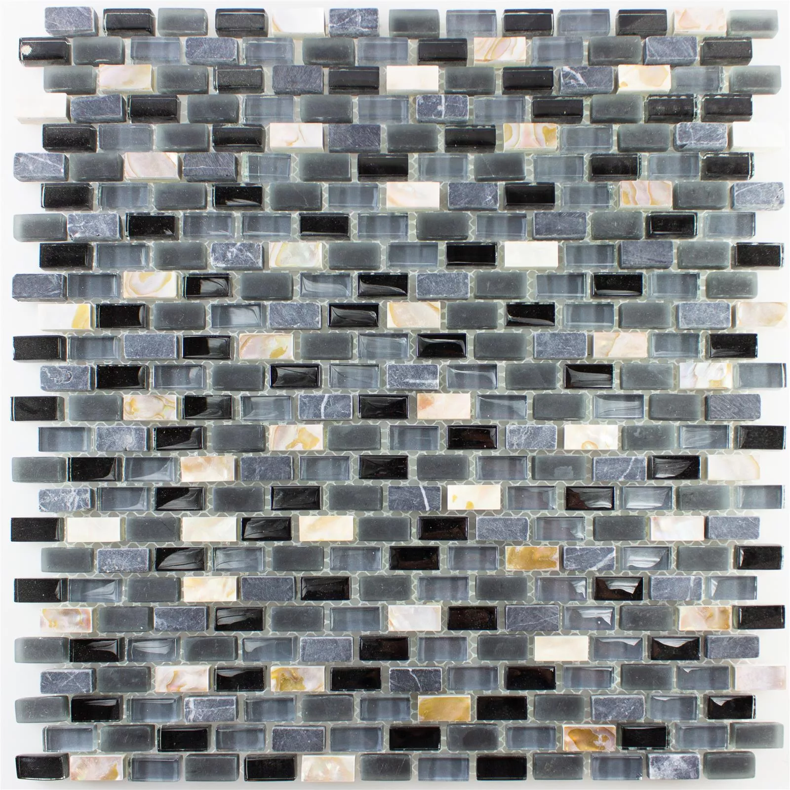 Uzorak Staklo Prirodni Kamen Sedef Mozaik Admiral Crna Siva Bež