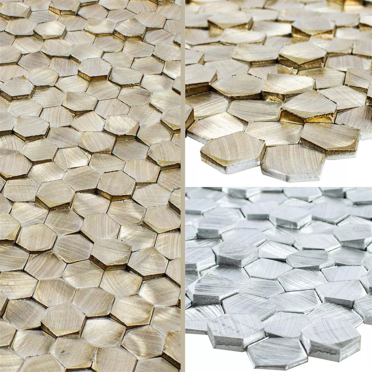 Uzorak Aluminij Metal Mozaik Pločice McAllen