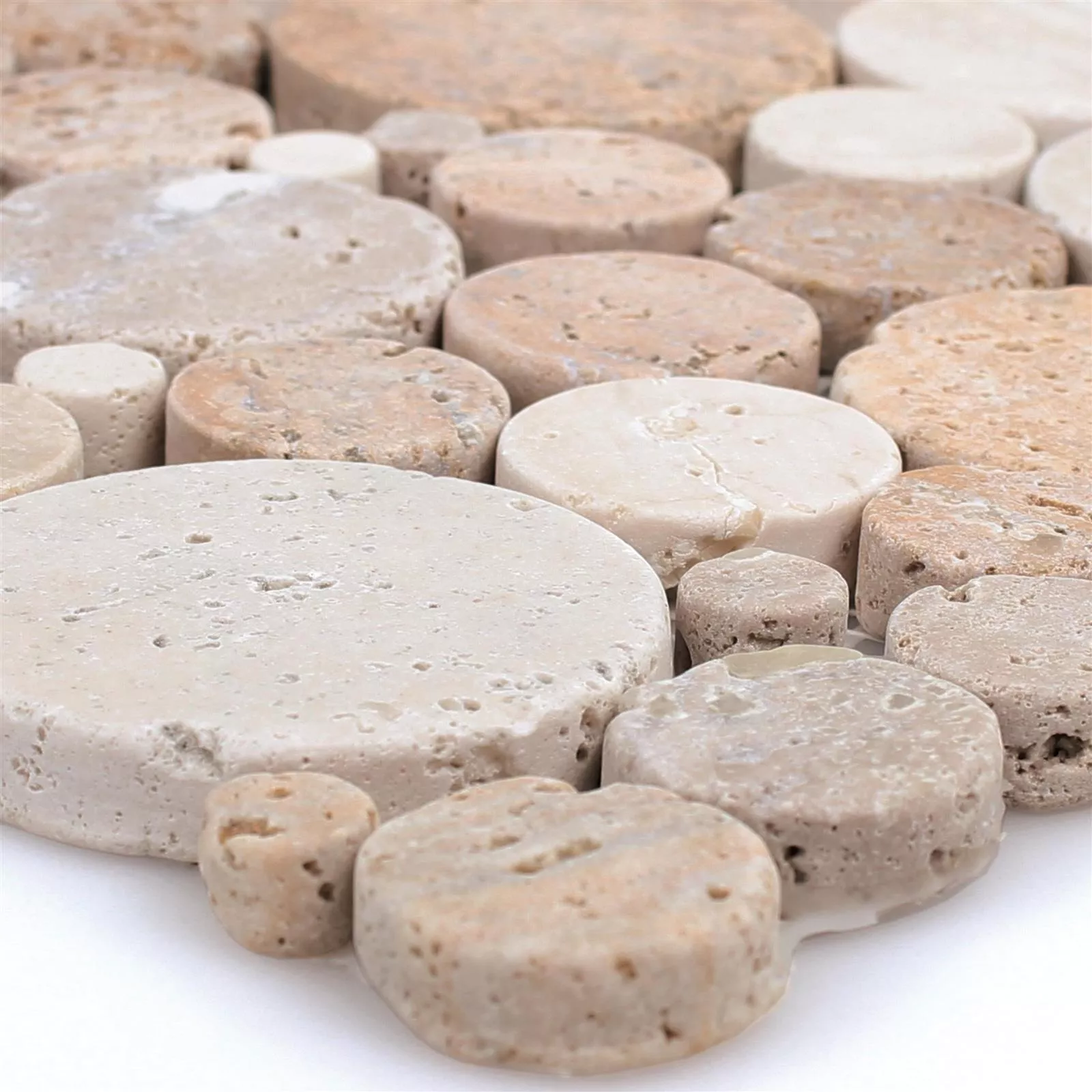 Travertin Mozaik Od Prirodnog Kamena Franklin Zlatna Bež Bijela Travertin Mozaik Od Prirodnog Kamena Franklin Zlatna Bež Bijela