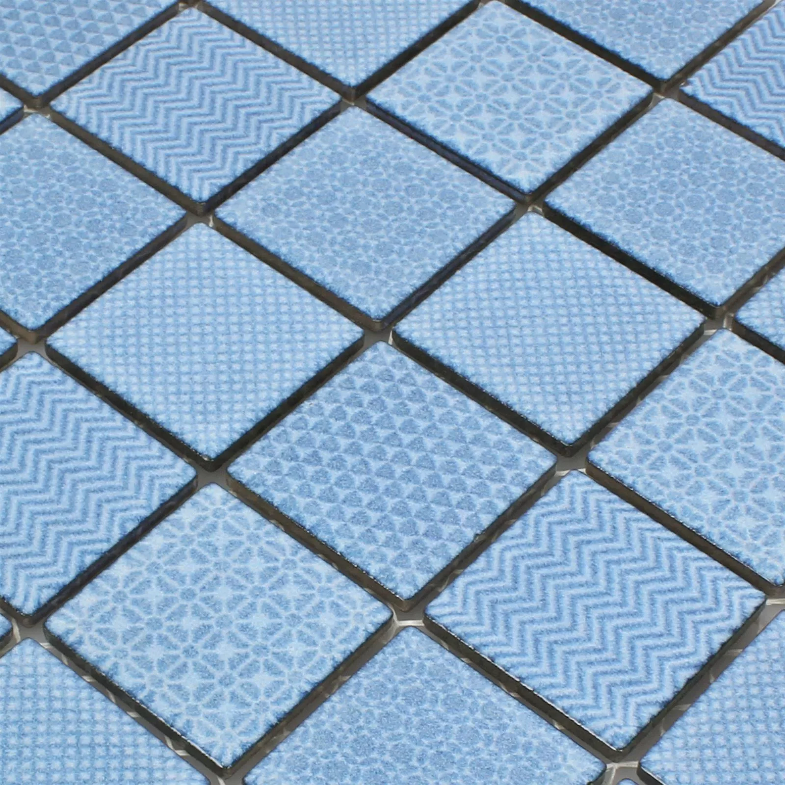 Uzorak Mozaik Pločice Keramika Sapporo Plava