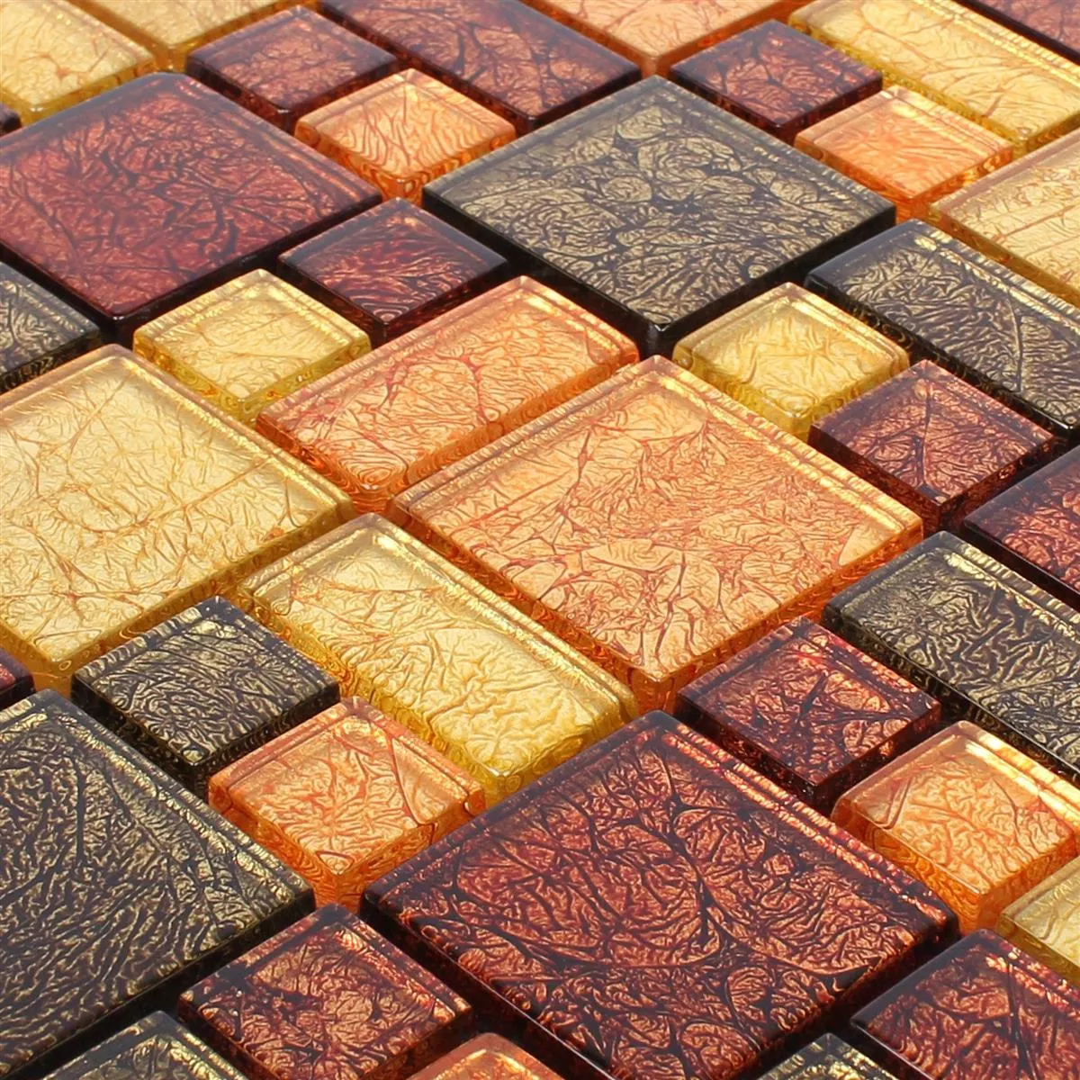 Stakleni Mozaik Pločice Curlew Žuta Narančasta 2 Mix