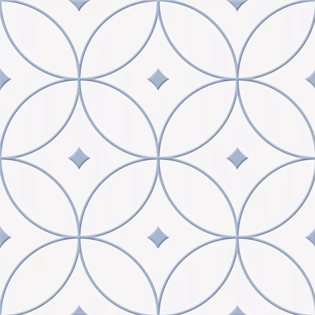 Skyros Plava Bijela 25x25 cm