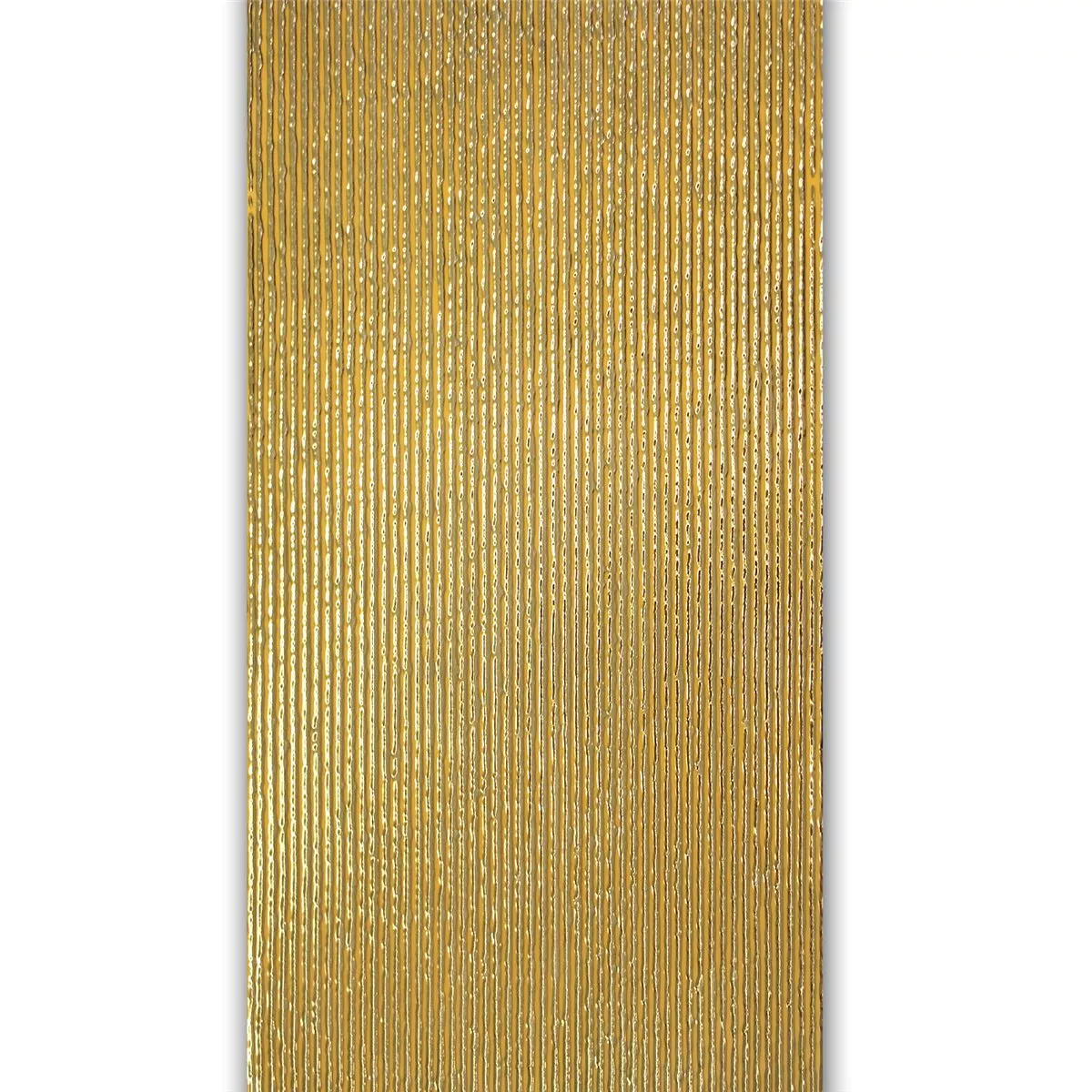 Zidna Dekoracija Pločica Zlatna 30x60cm