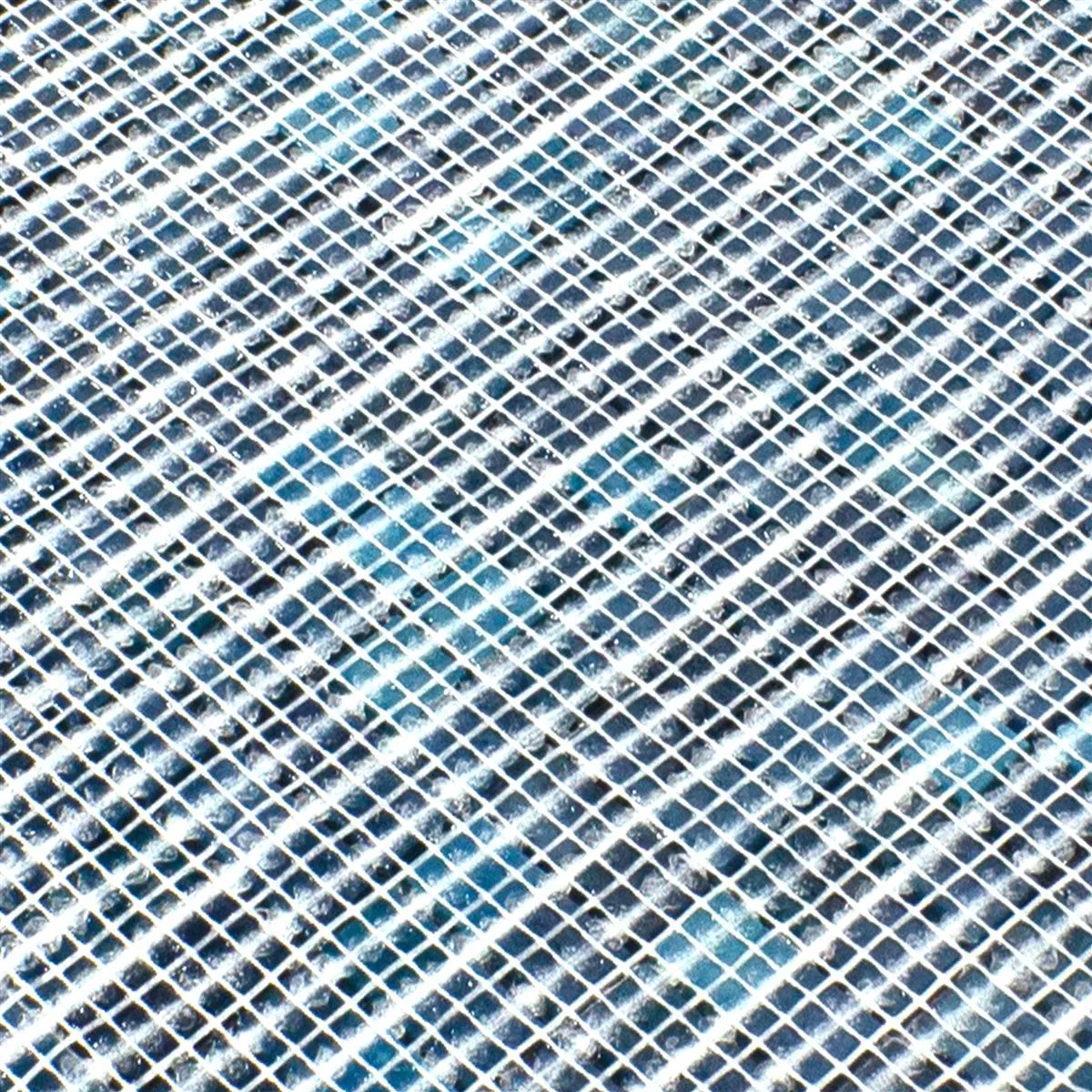 Uzorak Stakleni Mozaik Pločice New River Azur Plava Mix