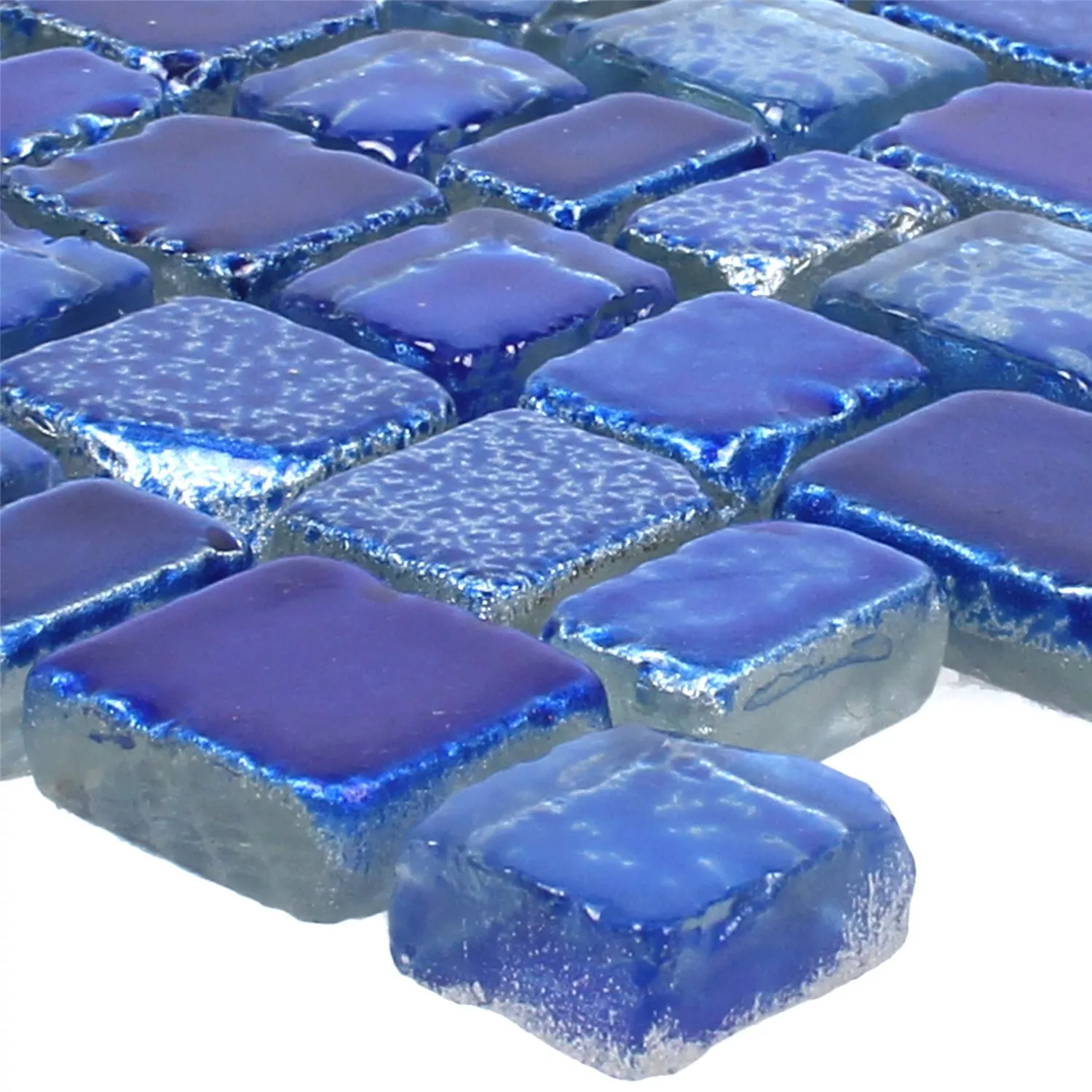 Uzorak Mozaik Pločice Staklo Roxy Plava