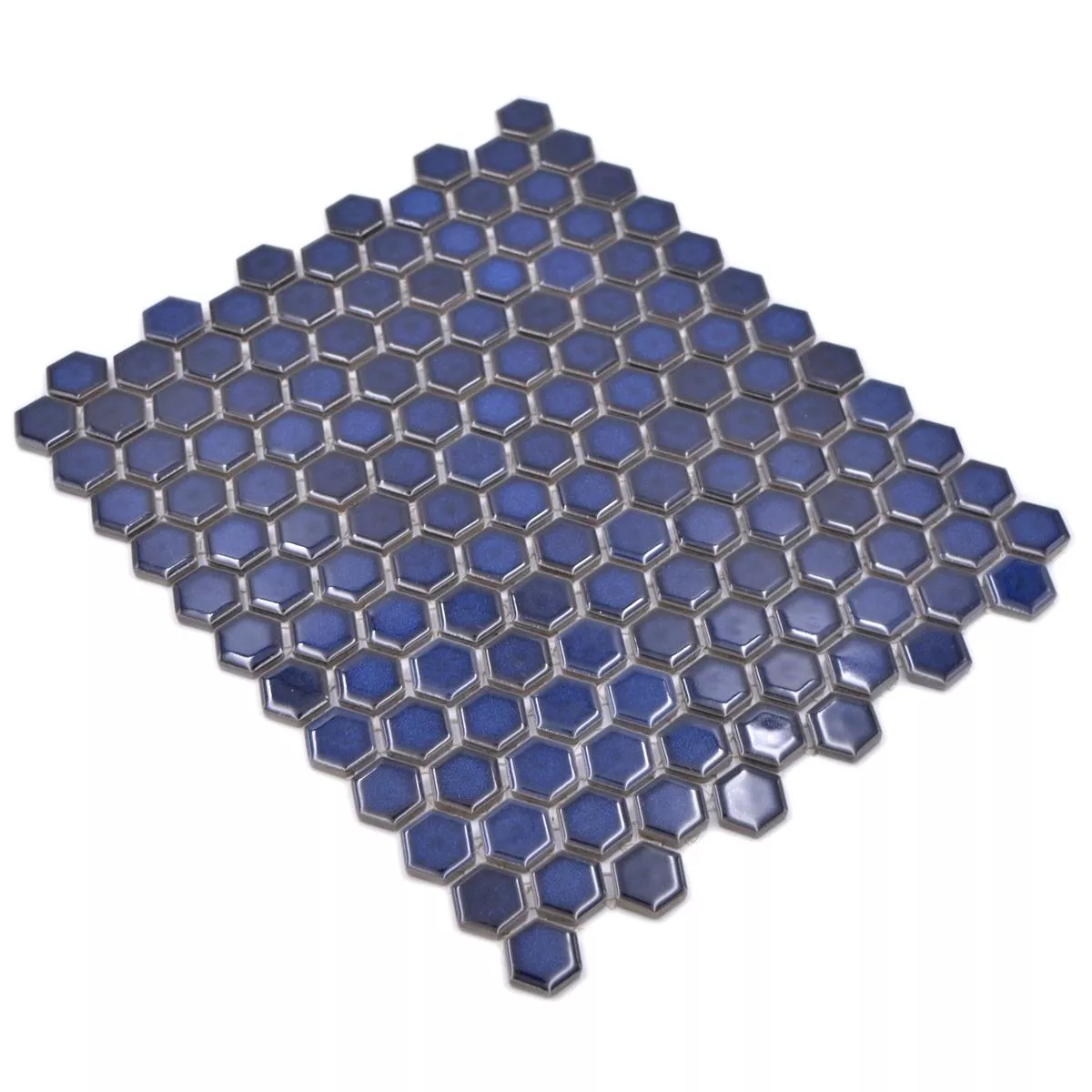 Keramički Mozaik Salomon Šesterokut Kobalt Plava H23
