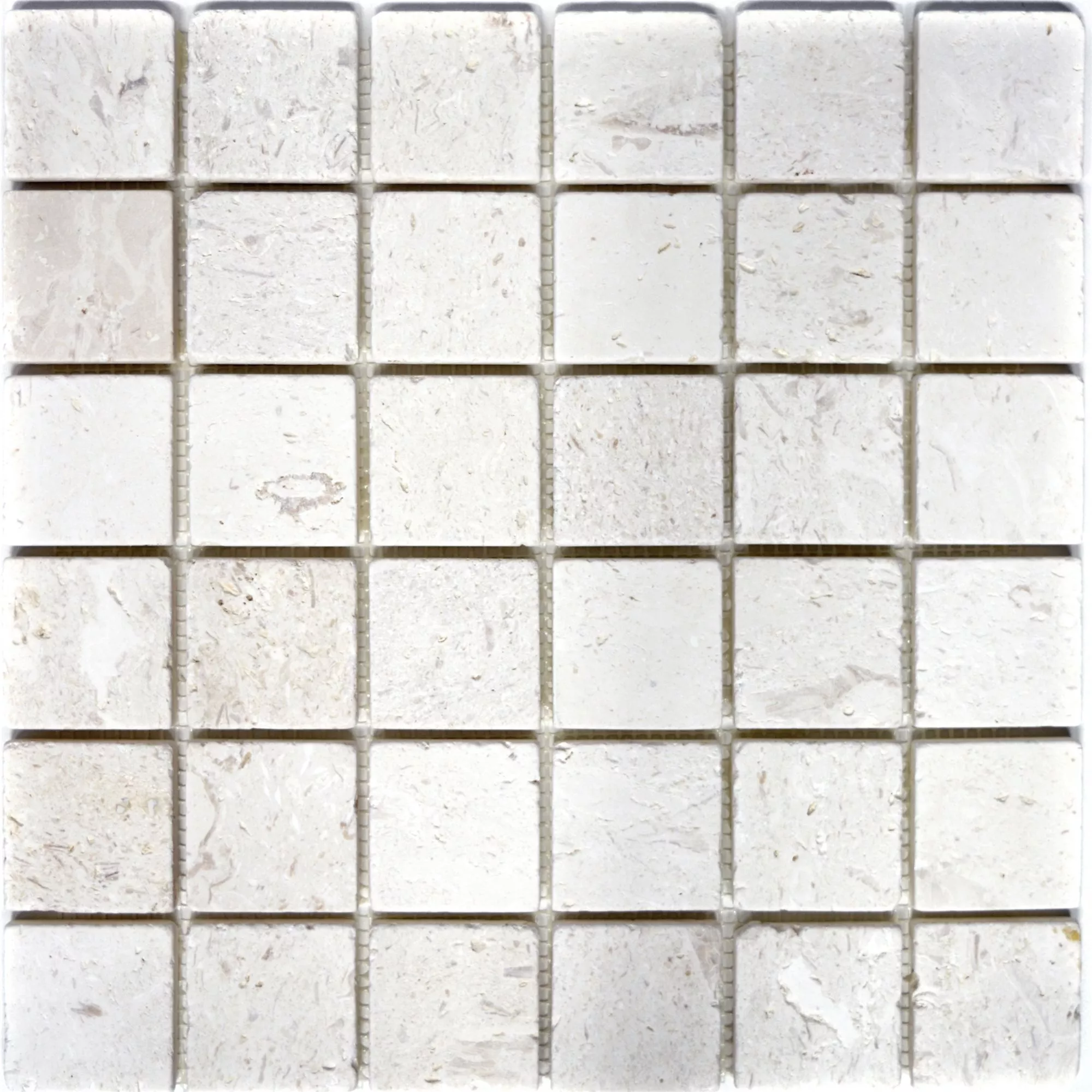 Mozaik Pločice Vapnenac Allerona Bijela 48