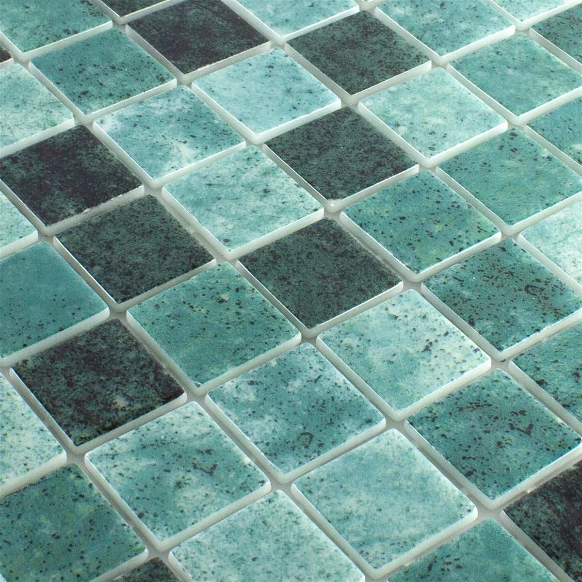 Mozaik Staklo Za Bazene Baltic Zelena 38x38mm