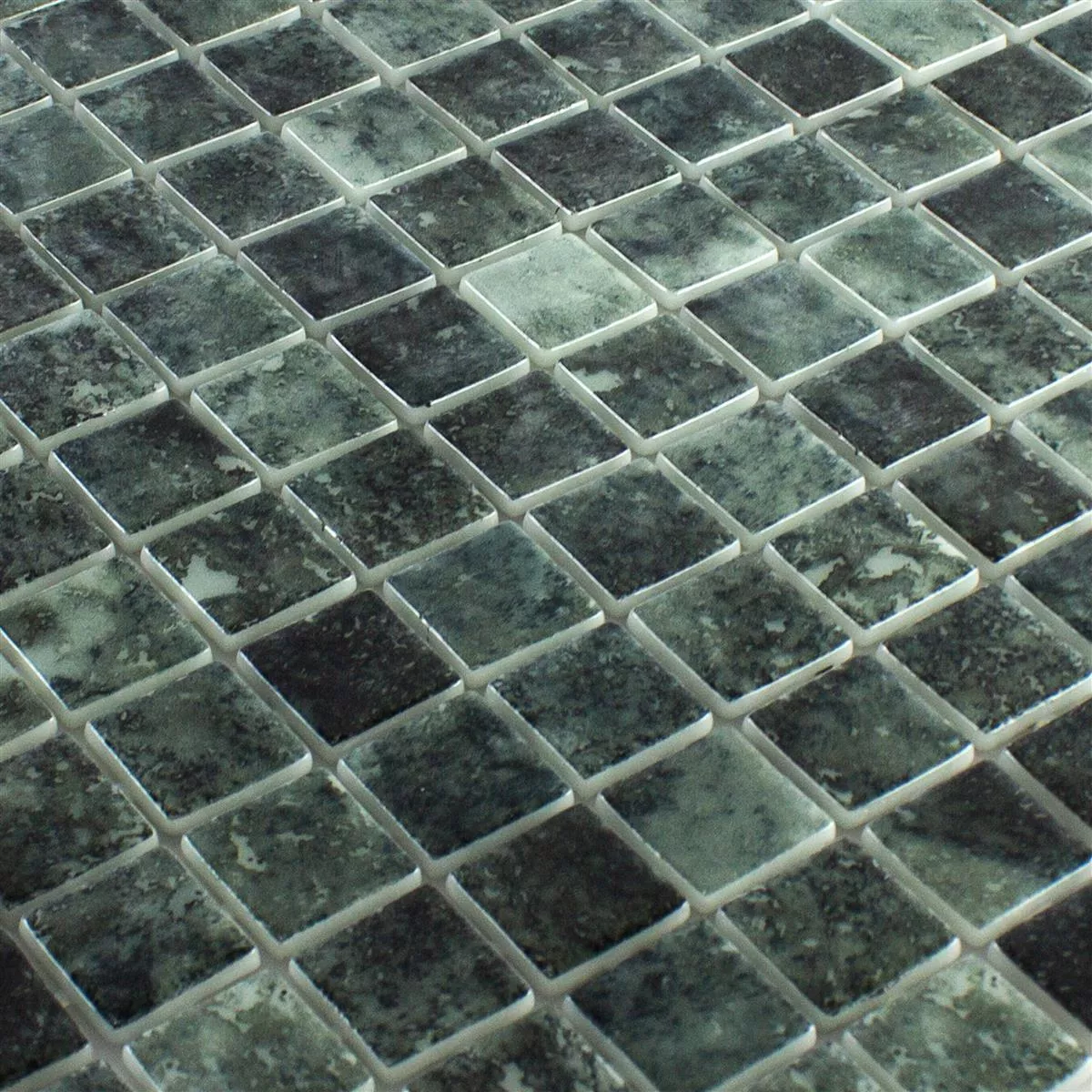 Mozaik Staklo Za Bazene Baltic Crna 25x25mm