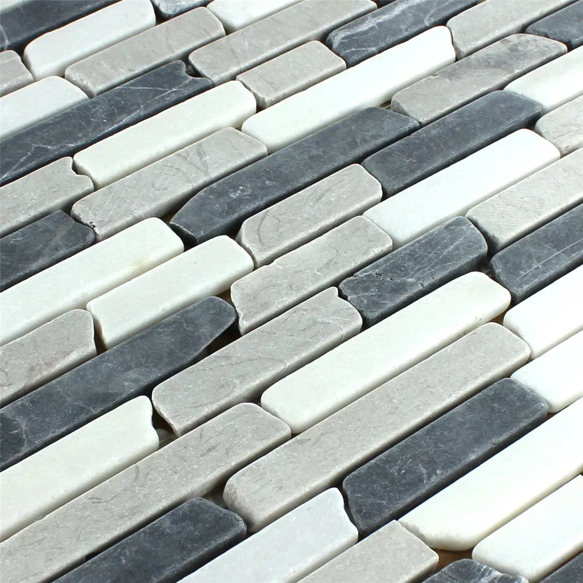 Mozaik Pločice Mramor Botticino Grey Brick