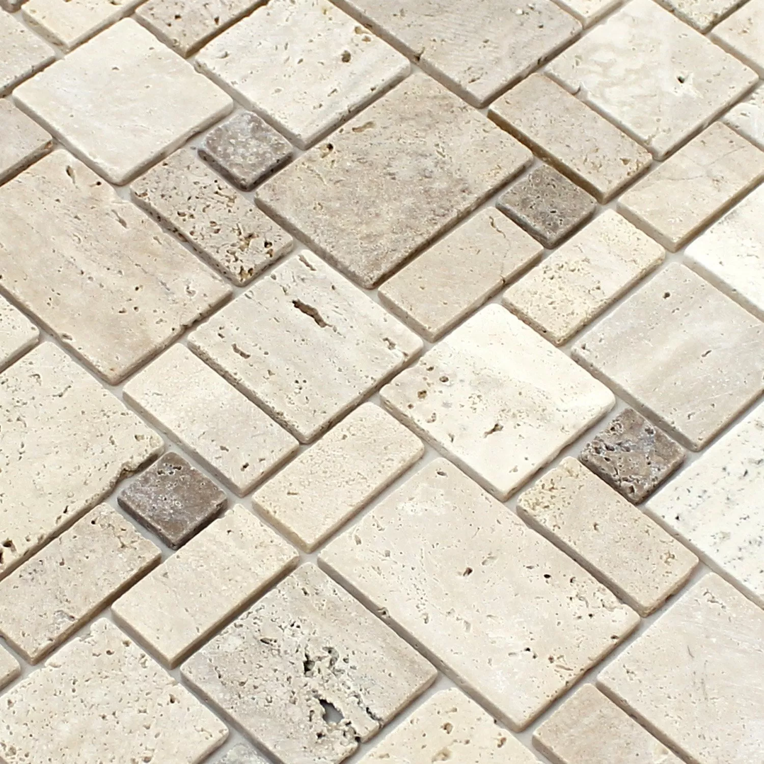 Samoljepljiv Travertin Mozaik Od Prirodnog Kamena Bež