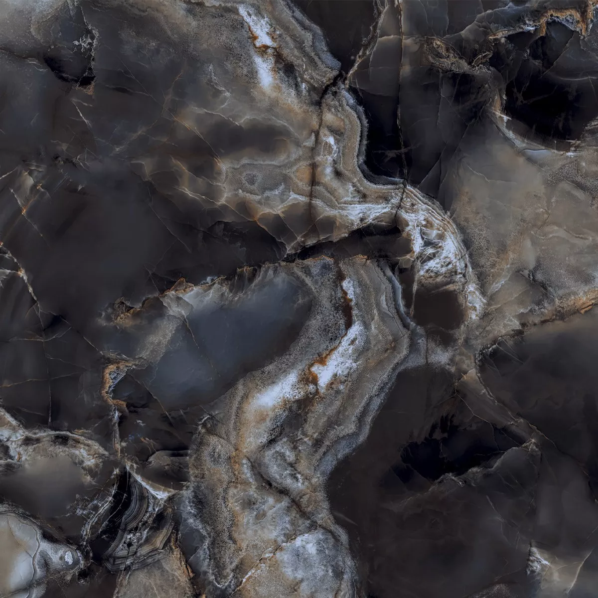 New York Crna Poliran 60x60 cm