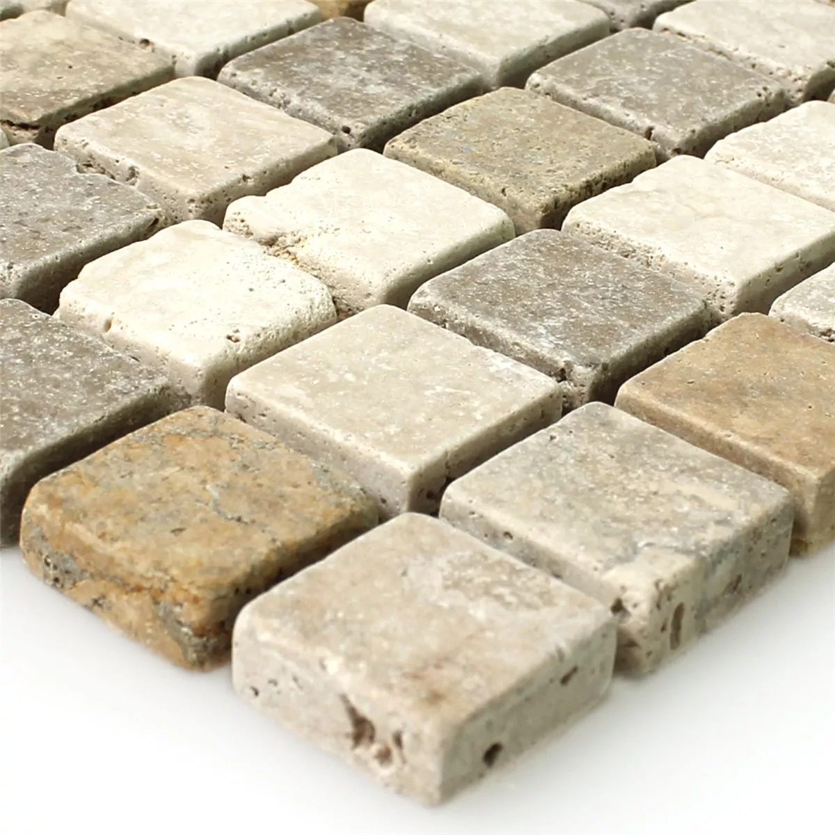 Mozaik Pločice Prirodni Kamen Smeđa Bež Crvena Mozaik Pločice Prirodni Kamen Smeđa Bež Crvena