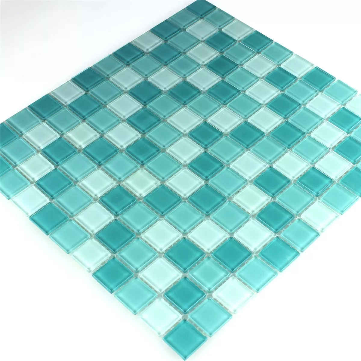 Stakleni Mozaik Pločice Zelena Mix 25x25x4mm