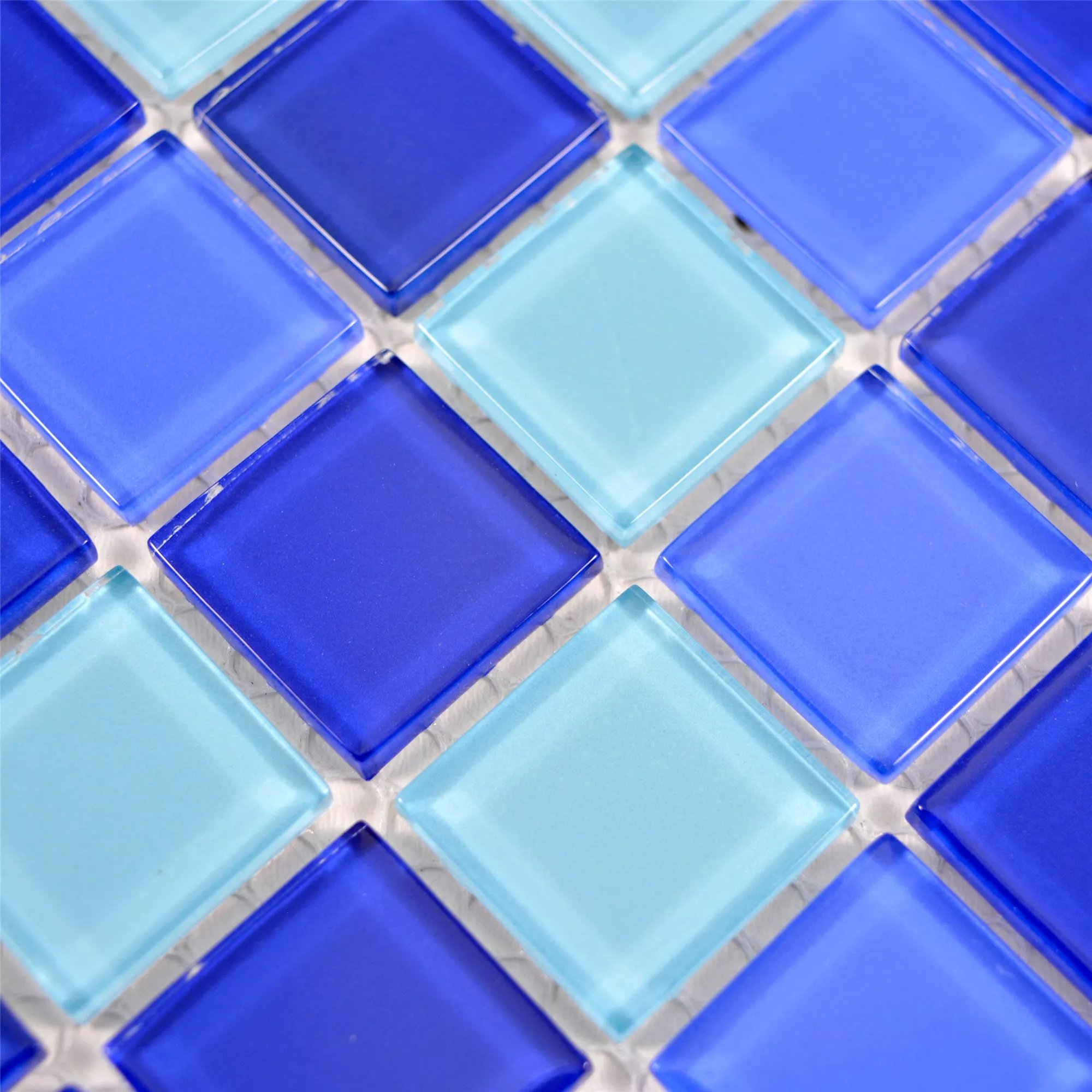 Stakleni Mozaik Pločice Bommel Plava