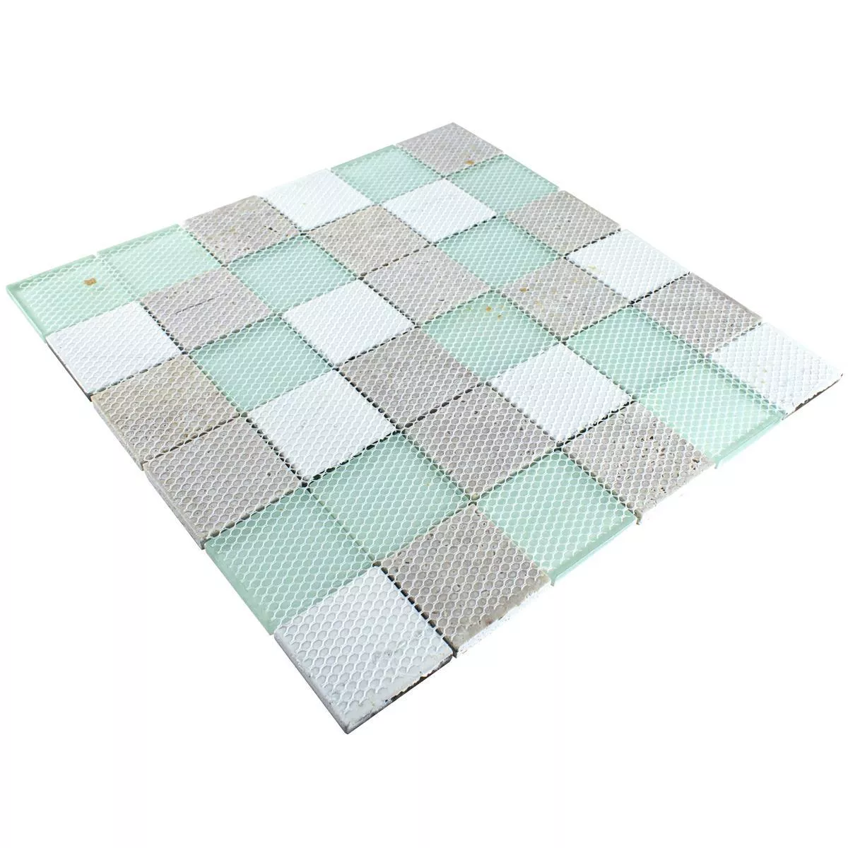 Stakleni Mozaik Pločice Imitacija Drva Norwalk Siva Smeđa Zelena Q48