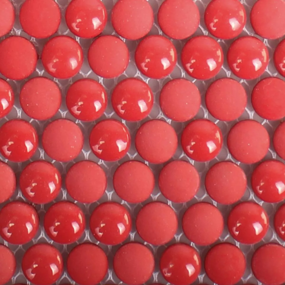 Uzorak Stakleni Mozaik Pločice Bonbon Zaobljen Eco Crvena
