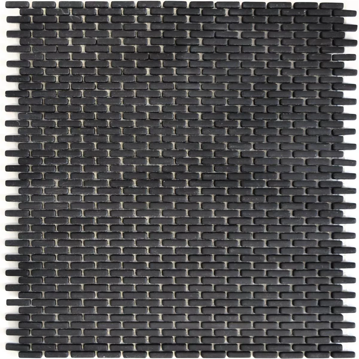 Stakleni Mozaik Pločice Kassandra Crna Brick Mat