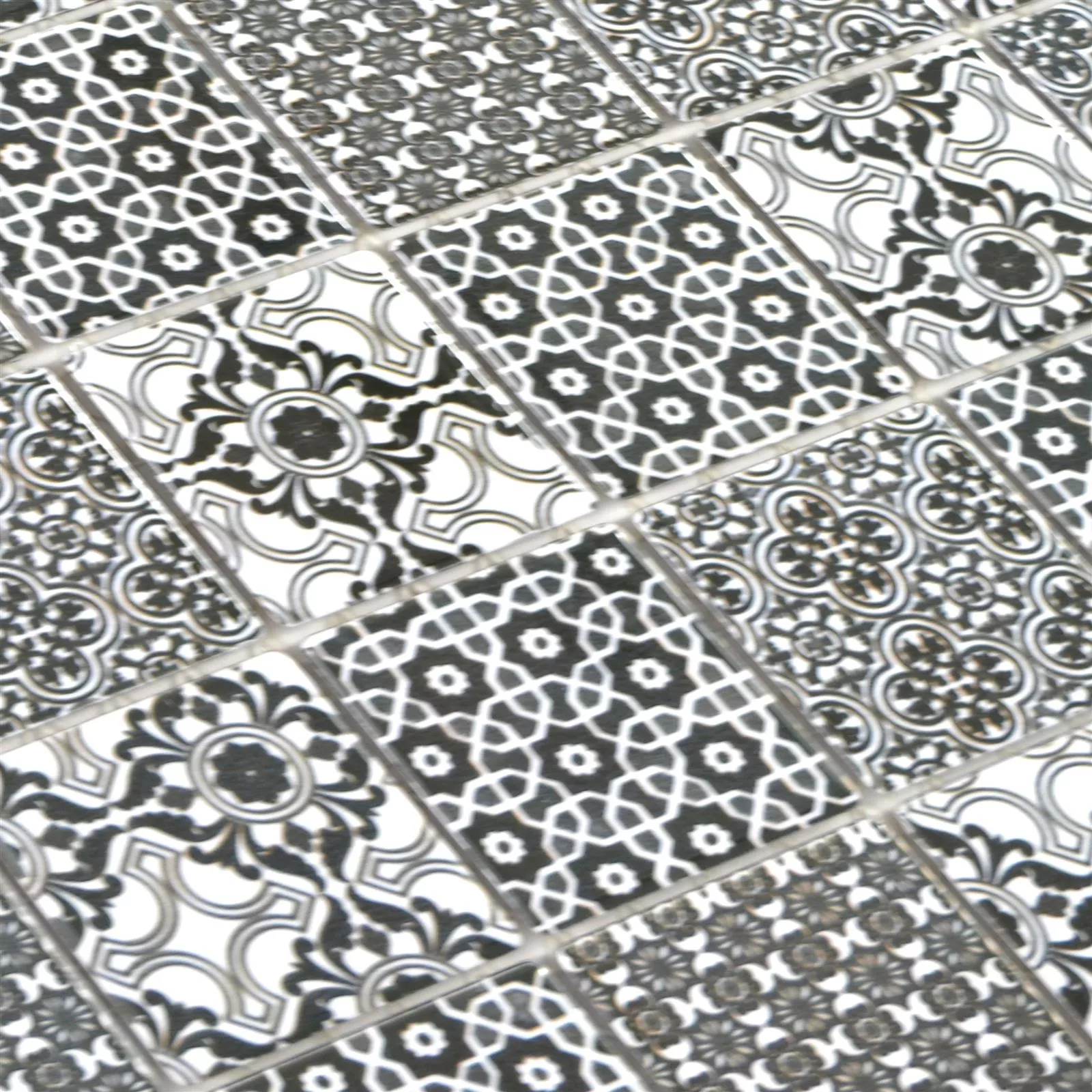 Keramika Mozaik Pločice Daymion Retro Izgled Kvadrat 47 Crna