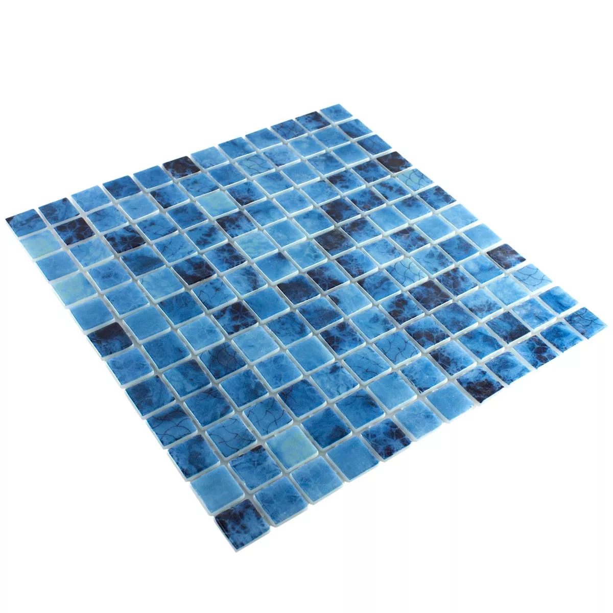 Mozaik Staklo Za Bazene Baltic Plava 25x25mm